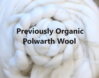 Previous Organic Polwarth Combed Top Wool Bare Natural White Roving Undyed Wool Spinning Fiber for Dyeing Ecru