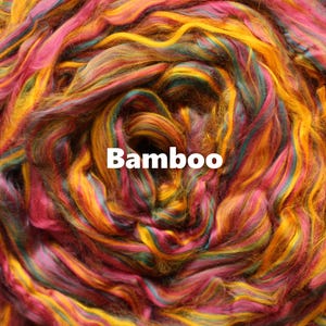 Bamboo 'Loriini' 4oz Dyed Combed Top Plant Fiber Roving