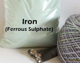 Iron Mordant Ferrous Sulphate for Natural Plant Dye for Yarn Protein Dyes Earth Friendly Fiber Wool Silk Dyeing Printing Sulfate
