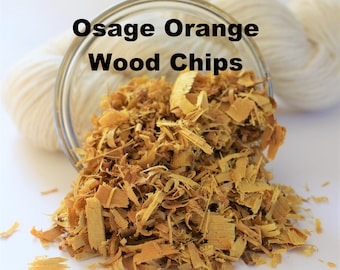 Osage Orange Wood Chip Shavings Yellow Whole Natural Plant Dye for Yarn Protein Dyes Earth Friendly Fiber Wool Silk Mordant