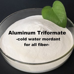 2, 4 or 8 oz Aluminum Triformate ATF Mordant for Natural Cellulose Bast Plant Dye for Yarn Fiber Dyeing Printing Linen Cotton Flax Mordent