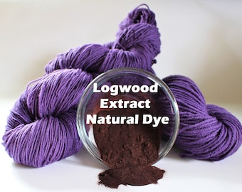 Logwood Extract Powder Natural Plant Dye 1, 2 or 4oz for Yarn Protein Dyes Earth Friendly Dyeing