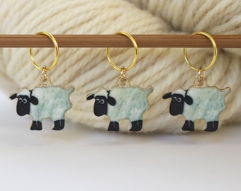 Set of 3 Sheep Stitch Markers Knitters Helper Knitting Reminder Stitchmarker Knitting Helper Gift Stitch Marker Knit Charm