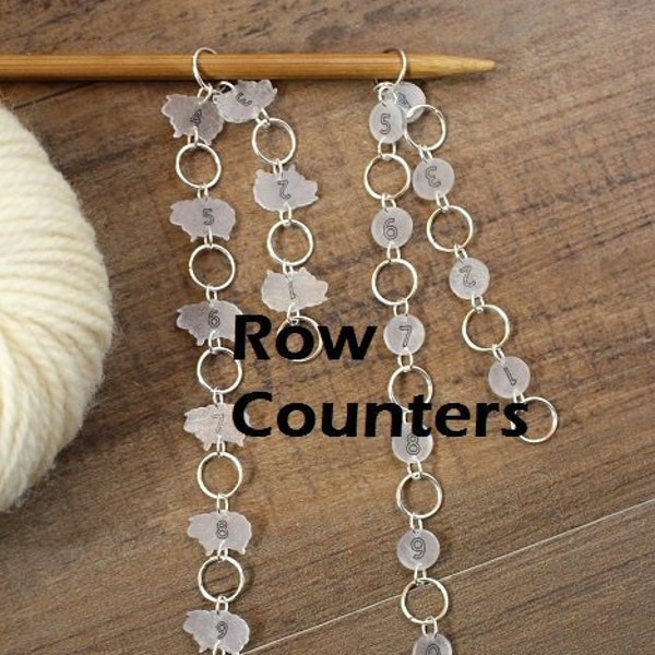 Row Counter Stainless steel Knitters Helper Pattern Reminder for Knitting Sheep Stitch Marker Stitchmarker Knitting Gift Knitter Notion