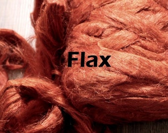 Flax Top for Spinning Felting or Doll Hair Fiber Bast Fiber Fibers Flax Strick Plant Fibers Linen Vegan