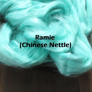 Ramie Chinese Nettle Combed Top for Spinning Felting or Doll Hair Fiber Bast Fiber Fibers Undyed Plant Fibers Vegan Silk