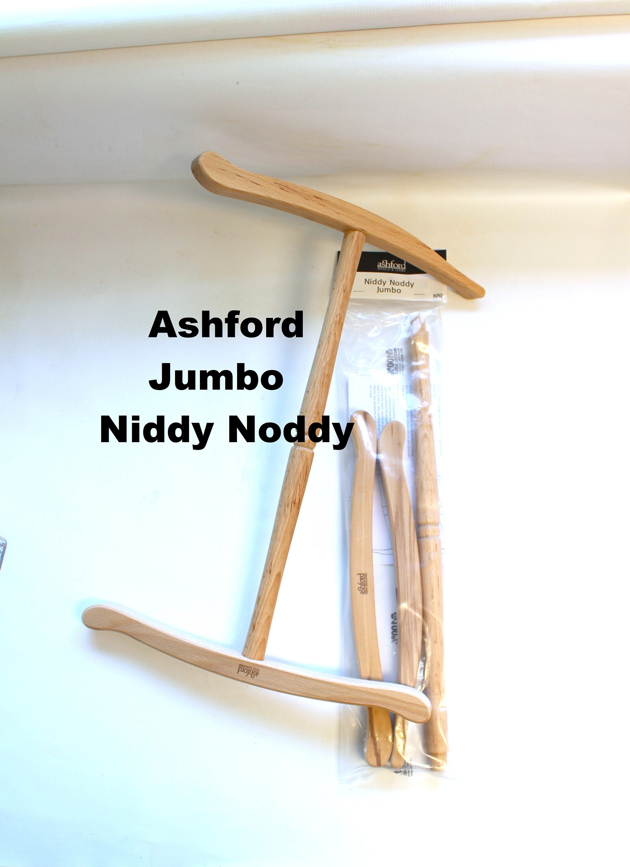 Ashford Jumbo Niddy Noddy to Skein Spun Yarn Large Wood 