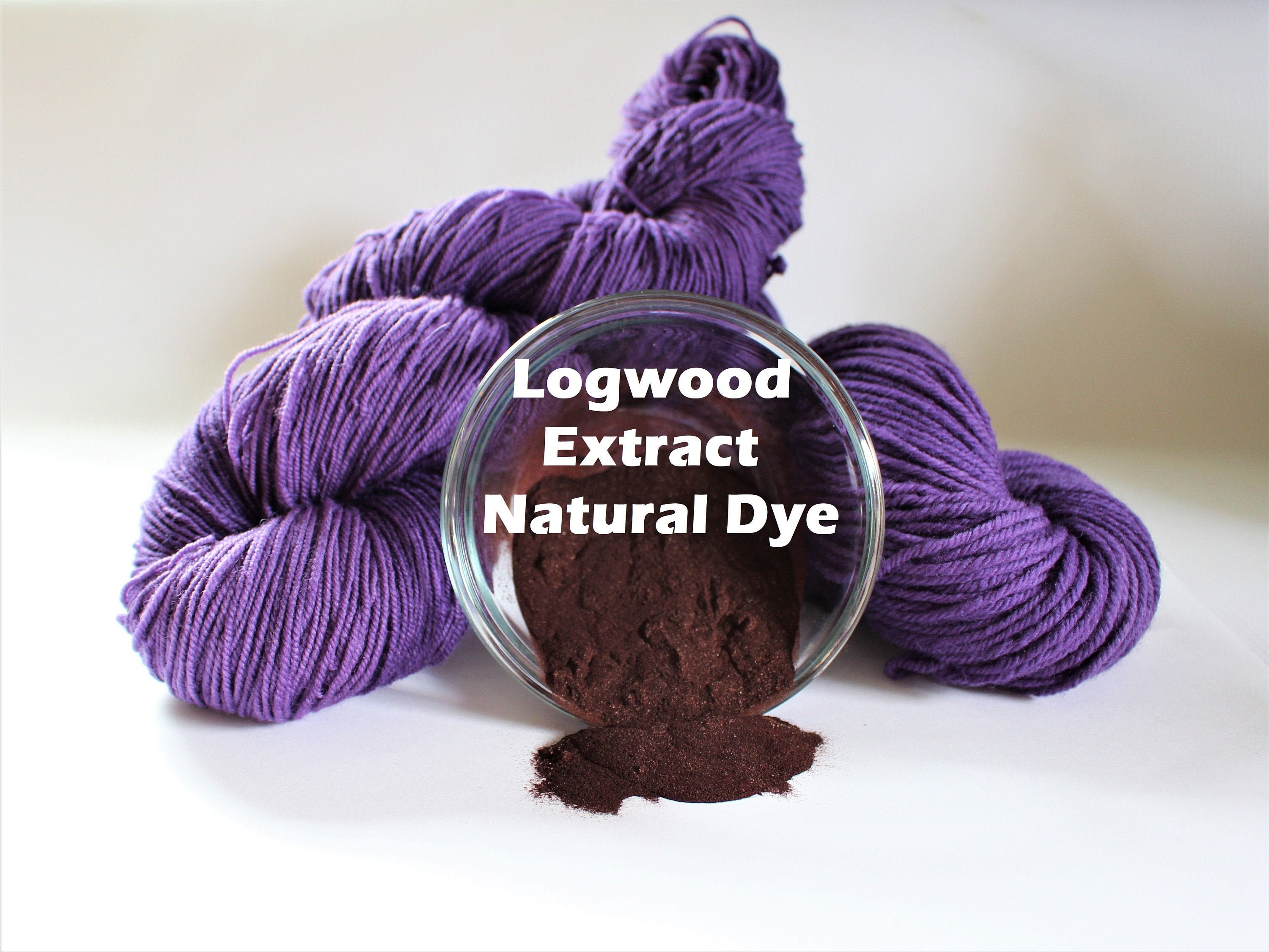 Logwood Natural Dye Kit for 0.45lb Fabric, Violet Purple Color, Natural Dye,  Fabric Dye, Tie Dye, Mordant, Diy, Plant, Batic, Botanical, 09 