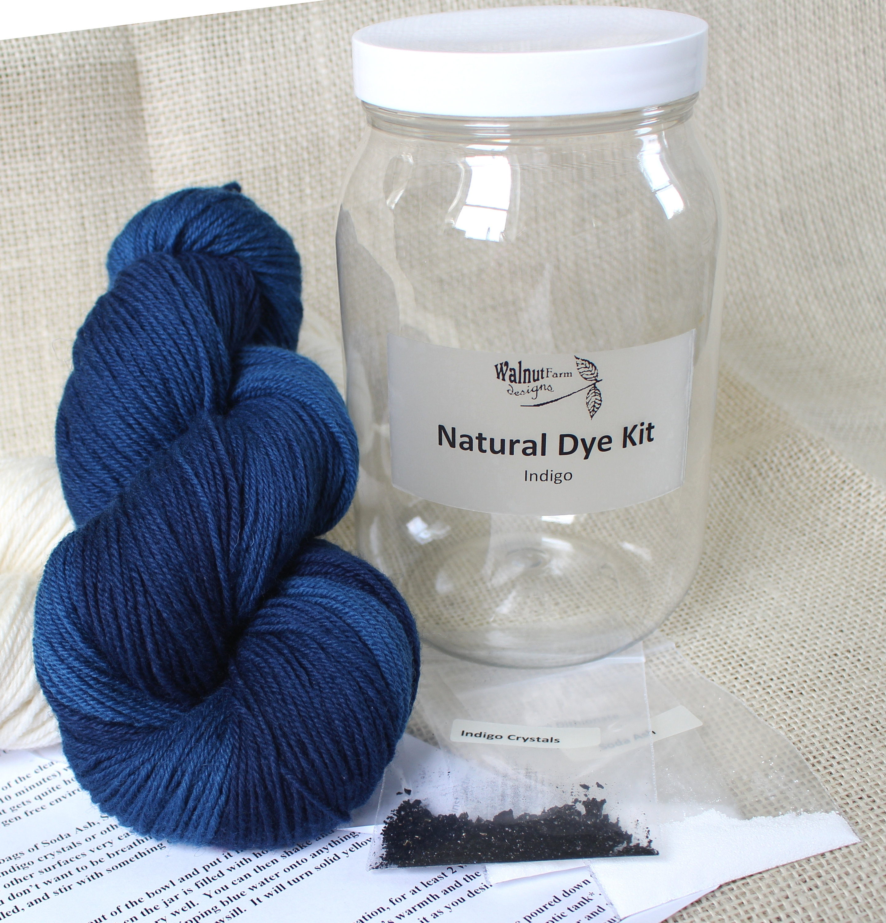 Indigo Dye Kit for Indigo Natural Yarn Dyeing with Natural Etsy