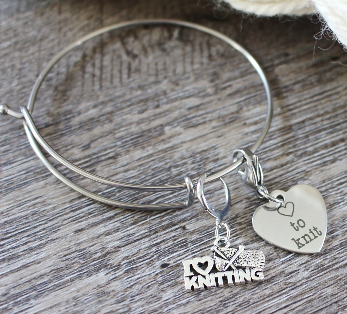 Stitch Marker Bracelet Jewelry Stitchmarker Knitting Charms to Etsy