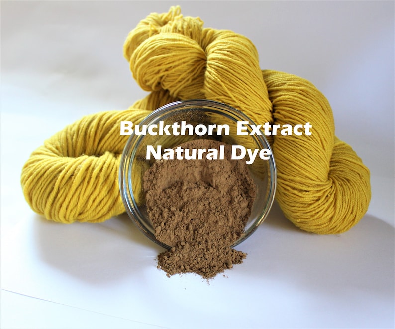 Buckthorn Extract Bark Natural Plant Dye for Yarn Protein Dyes Etsy