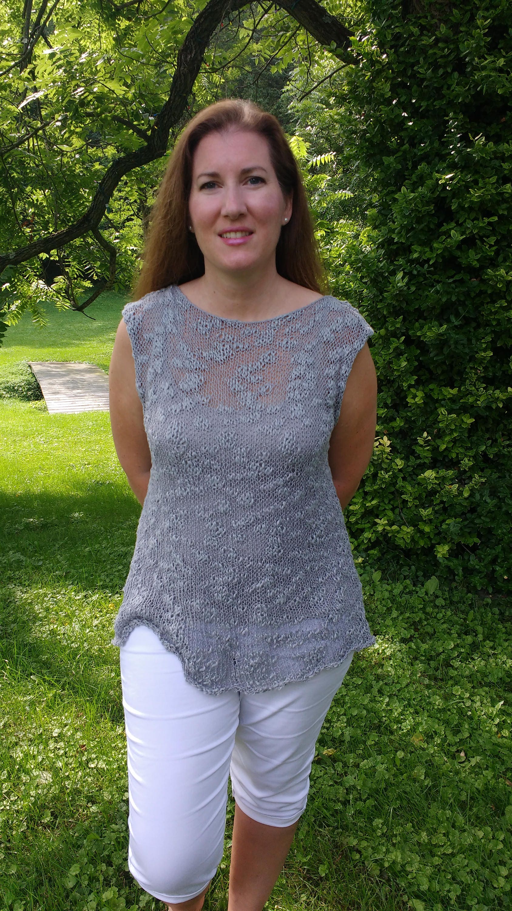 Sheer Summer Knitting Pattern Knit Tank Top Knitted Shirt | Etsy
