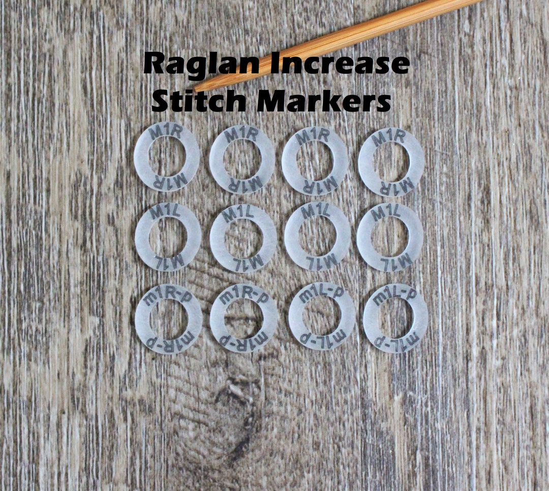Raglan Sweater Increase Pattern Reminder Stitch Marker Knitters Helper ...