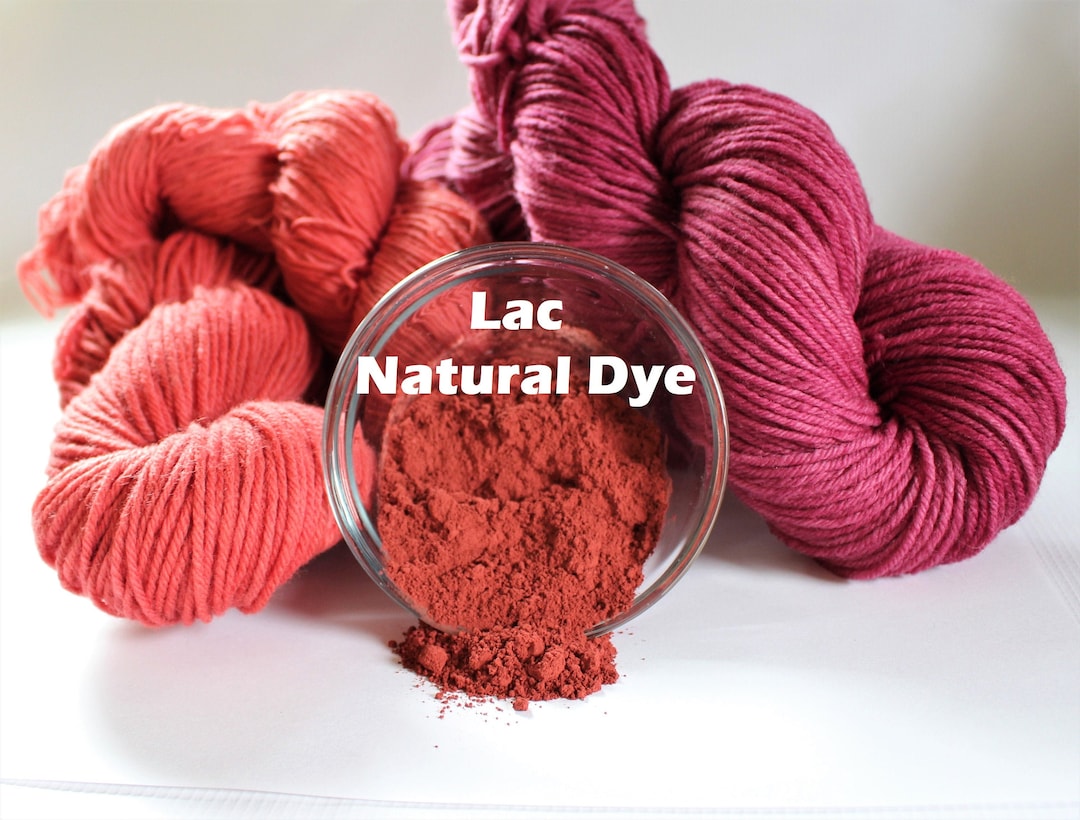 Lac Natural Plant Dye for Yarn Protein Dyes Earth Friendly Fiber Wool