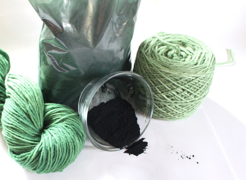 Copper Chlorophyllin 1, 2 or 4 oz Chlorophyll Natural Plant Dye for Yarn Protein Dyes Earth Friendly Fiber Wool Silk Mordant Green image 4