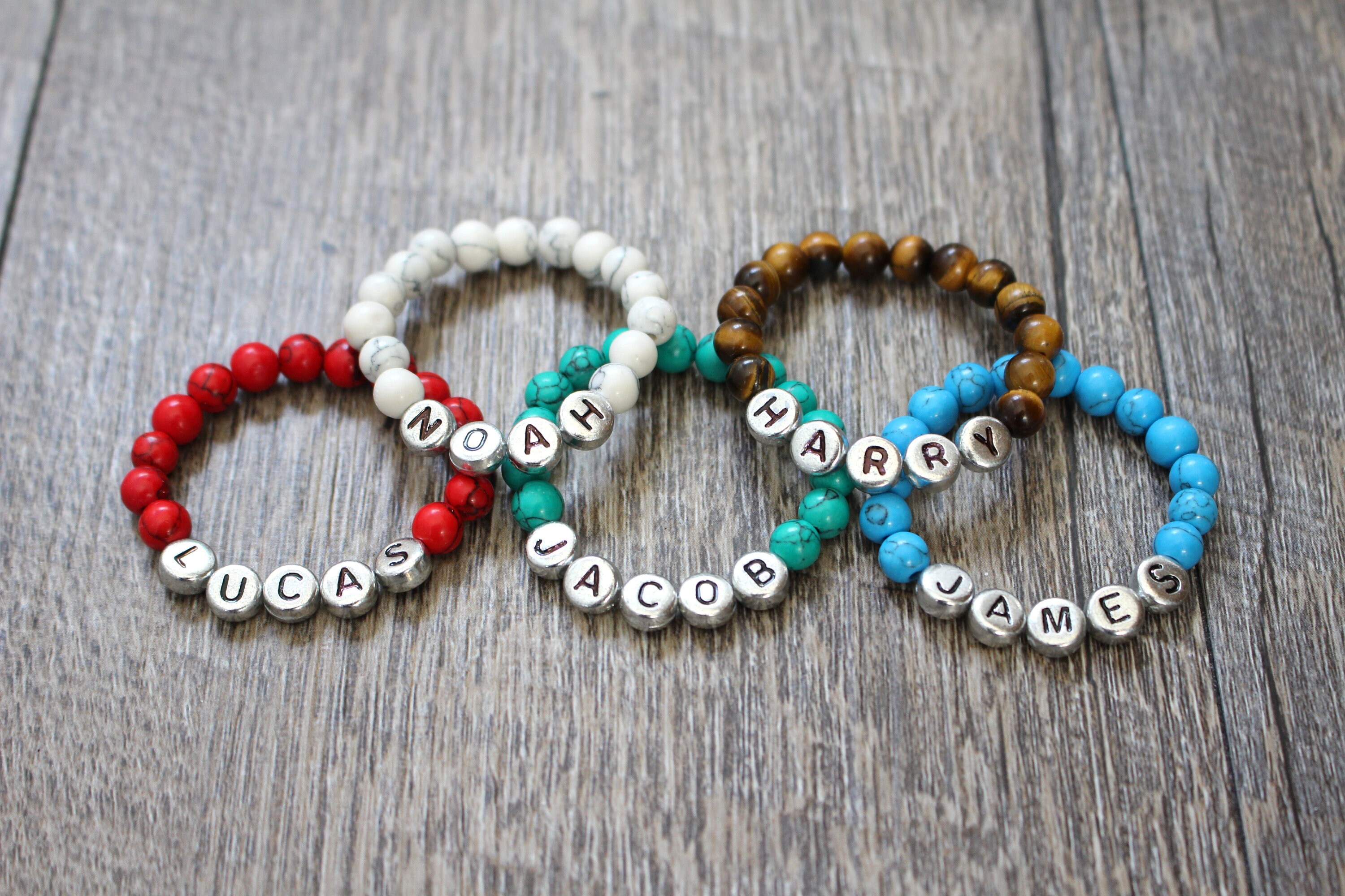 Newborn Bracelet Infant Jewelry Personalized Custom Name Baby Boy Chi…
