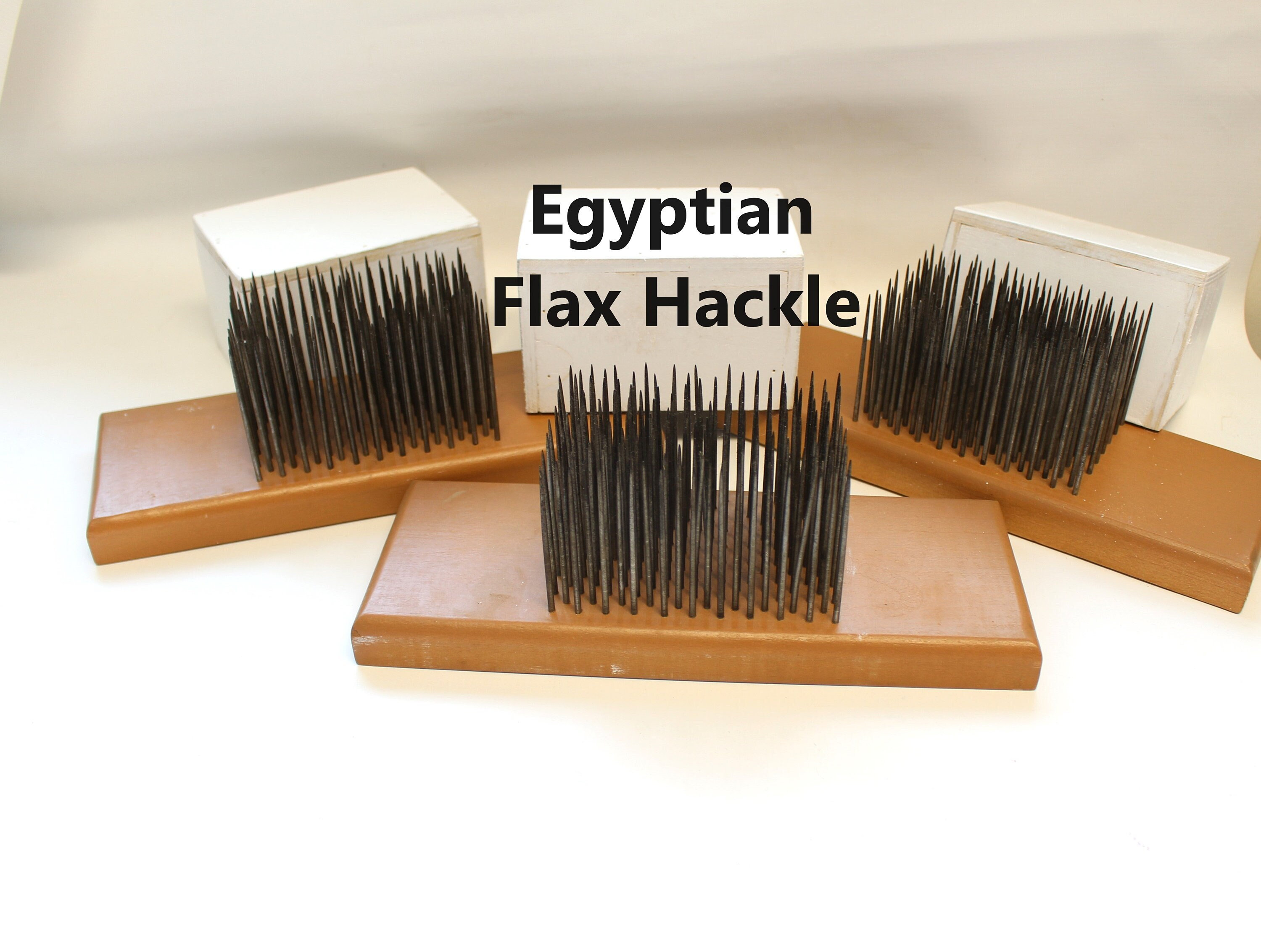 Antique Hetchel Heckling Comb Flax Wool Weaving Linen Iron Nails