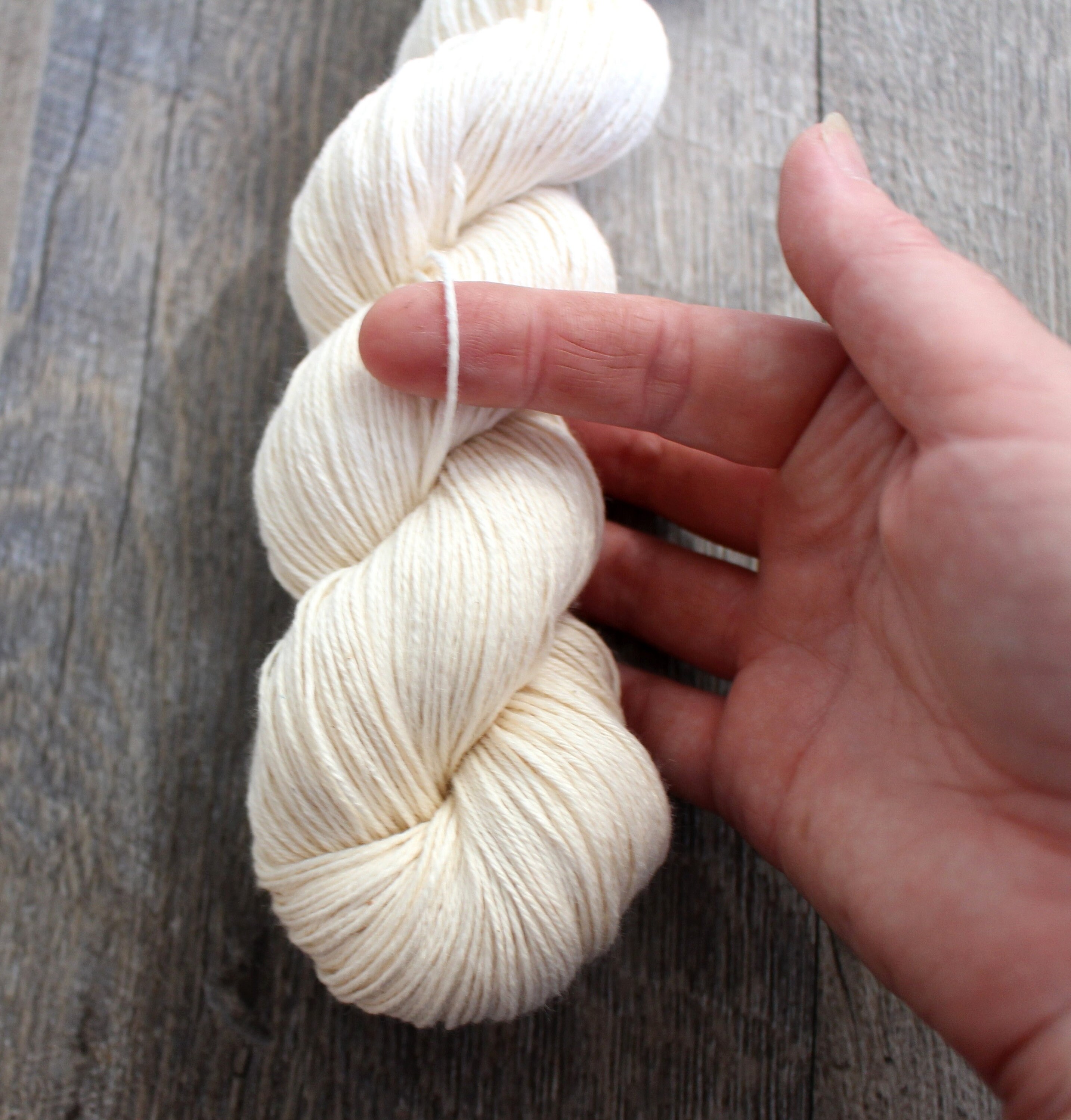 Organic Cotton Yarn Fingering Weight Yarn Undyed 4 ply Summer Etsy
