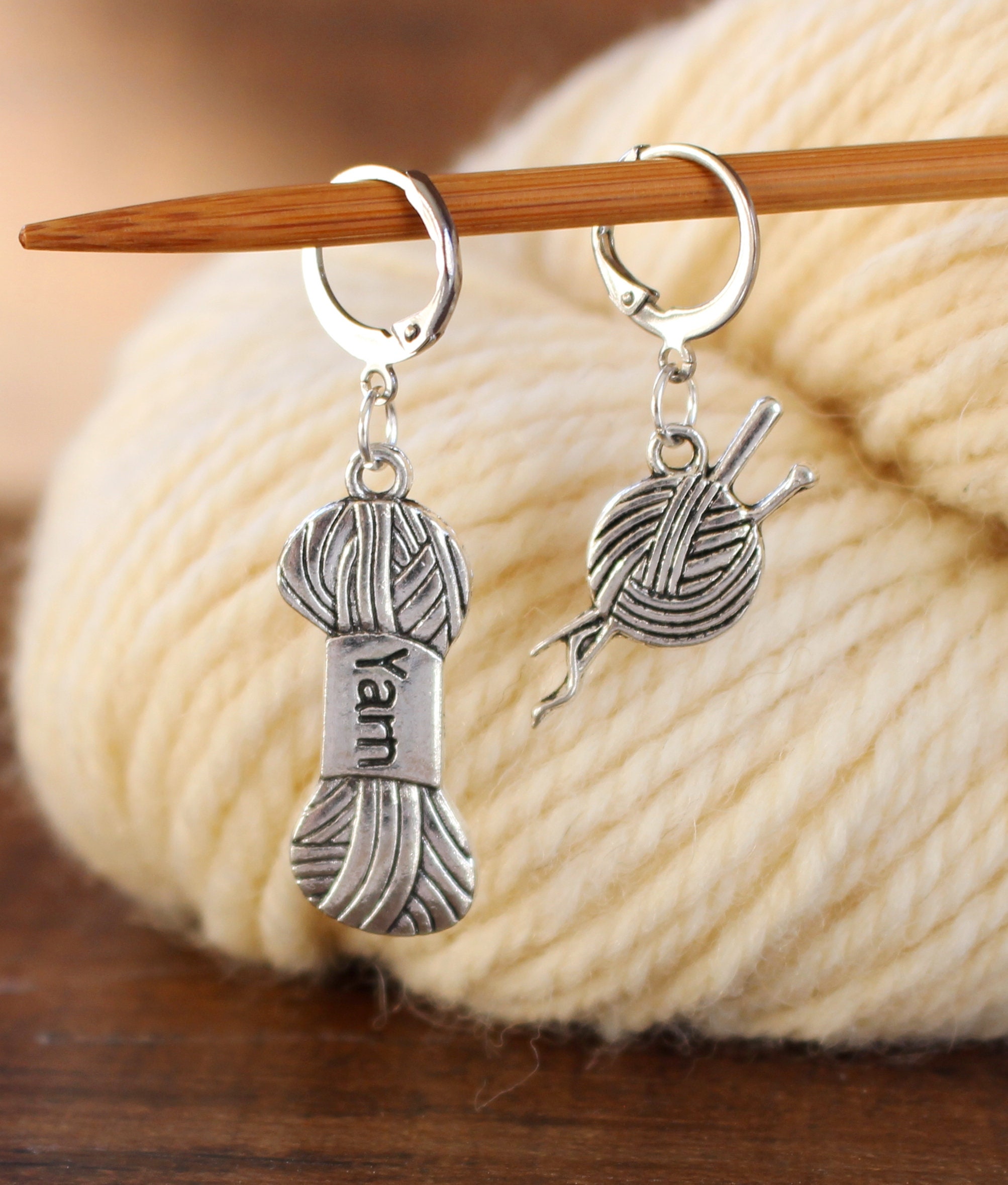 Yarn Stitch Markers Stitchmarker Skein Ball Knitting Charms Etsy