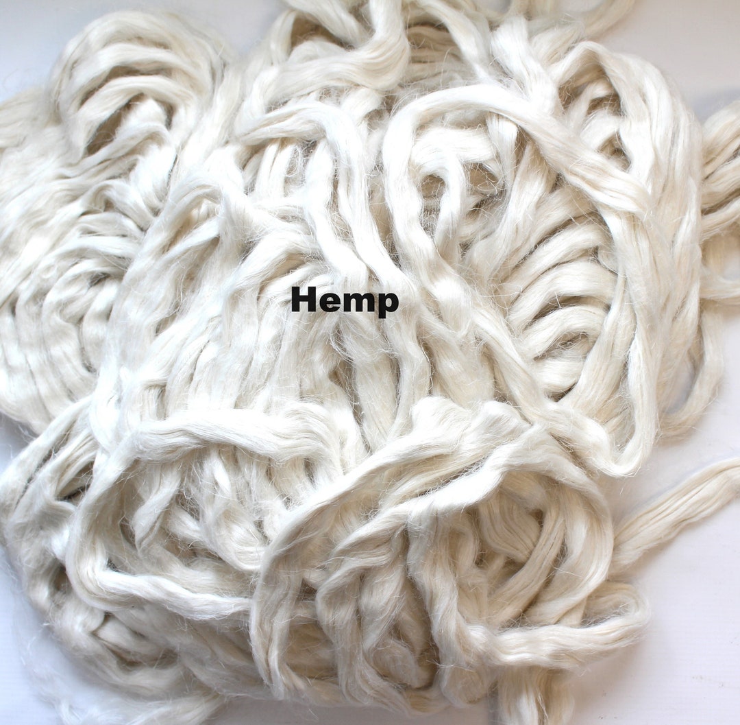 Bleached Hemp Natural Spinning Fiber Long Staple Length Combed Top for
