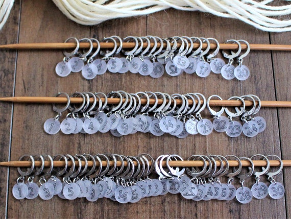 Knitting Row Counter Necklace Locking Stitch Counter Gift for Knitters ,  Birthday Gift for Knitter 