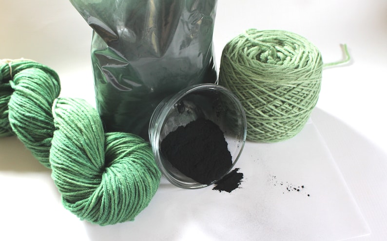 Copper Chlorophyllin 1, 2 or 4 oz Chlorophyll Natural Plant Dye for Yarn Protein Dyes Earth Friendly Fiber Wool Silk Mordant Green image 3