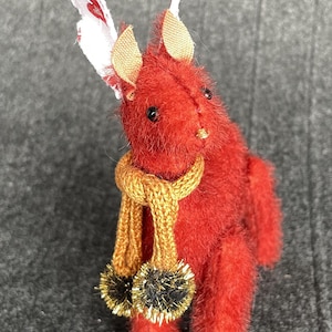 OOAK Artist Reindeer by Tabbyclouds &quot;Cinna&quot; (Mohair Collector Teddy Bear)