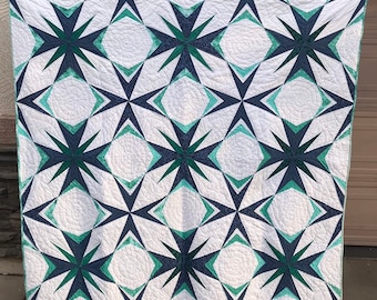 GeoFlower Quilt Pattern