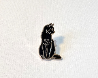 Black Cat pin badge