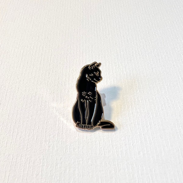 Black Cat pin badge