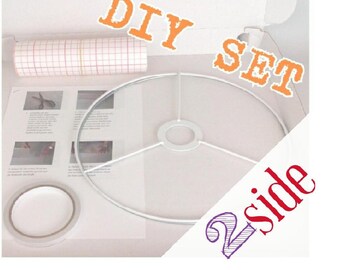 O 60 Cm Diy Lampenschirm Set Selber Machen Etsy
