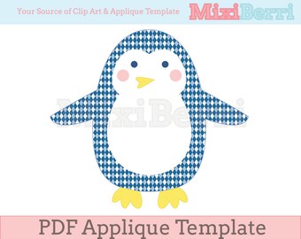 penguin outlines etsy