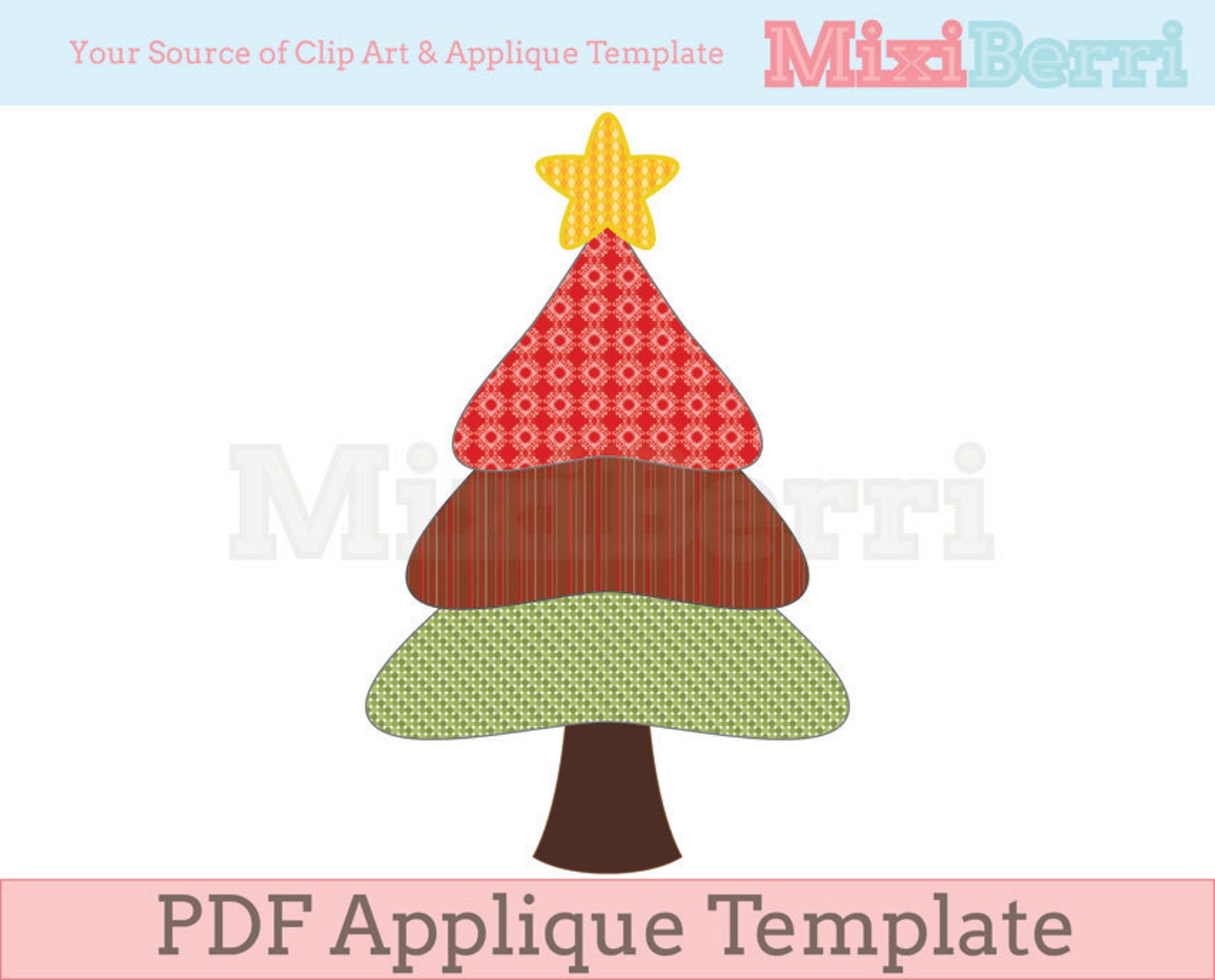 three-tier-christmas-tree-applique-template-pdf-instant-etsy