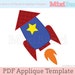 see more listings in the Applique Template section