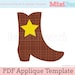 see more listings in the Applique Template section