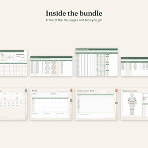 GLP-1 Tracker Bundle, Google Sheets & Excel Spreadsheet, Printable Planner, Hyperlinked Digital Planner, Injection and Symptom Log image 3