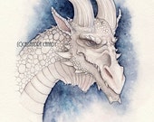 Albino dragon - Original painting