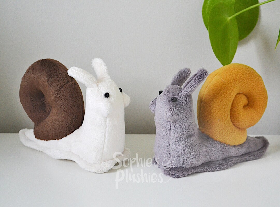 Snail Plush Doll, Stuffed Animal, Original Colours Etsy