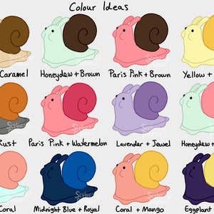 Custom Snail Plush, Customisable Colours, Stuffed Animal, Snail Plushie Doll image 4