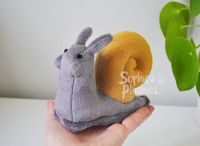 Snail Plush Doll Stuffed Animal Original Colours Etsy