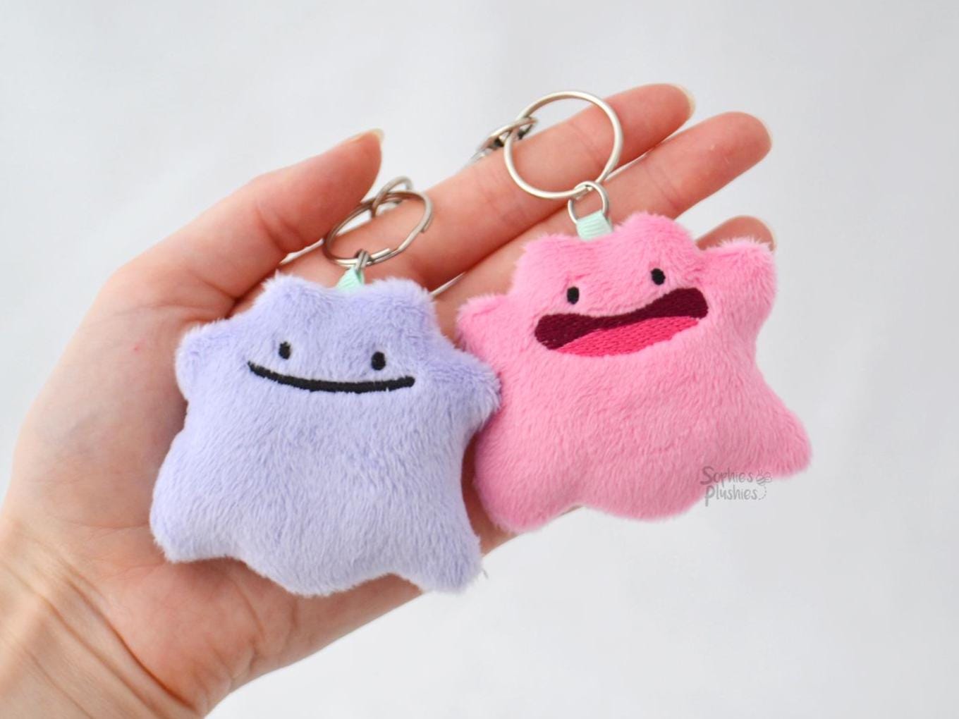 Ditto Keychain Plush, Mix and Match, Customise Colours, Keyring