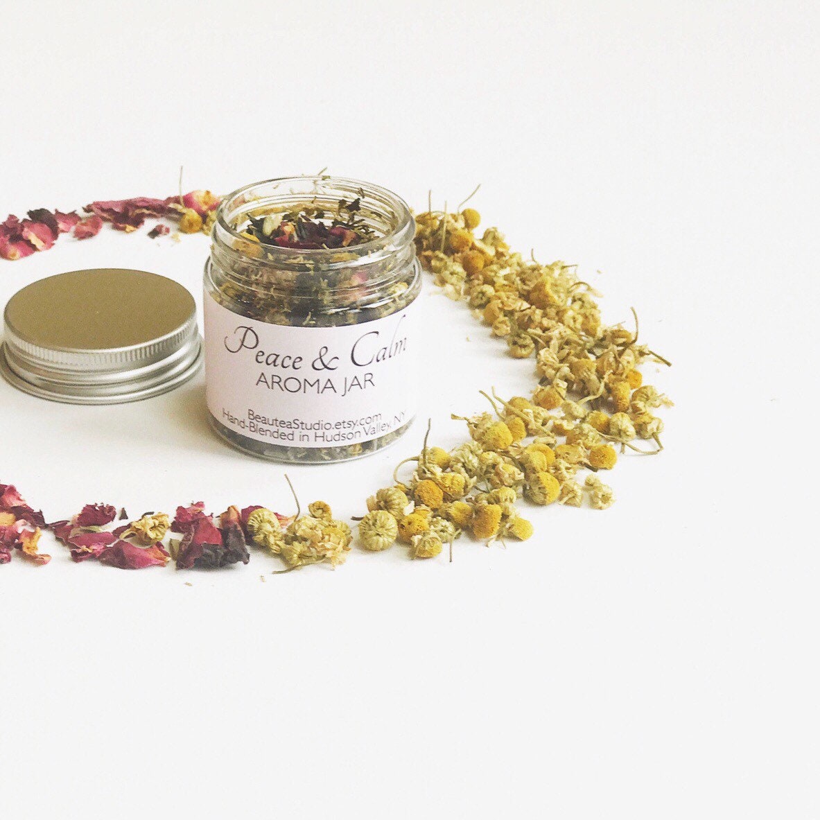 Organic Aromatherapy Aroma Jar Essential Oils Botanical Etsy