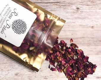 ORGANIC DRIED FLOWERS for Tea Blending | Rose Petals | Hibiscus Flowers | Lavender Flowers | Cornflowers | Jasmine Flowers | Loose Leaf Tea
