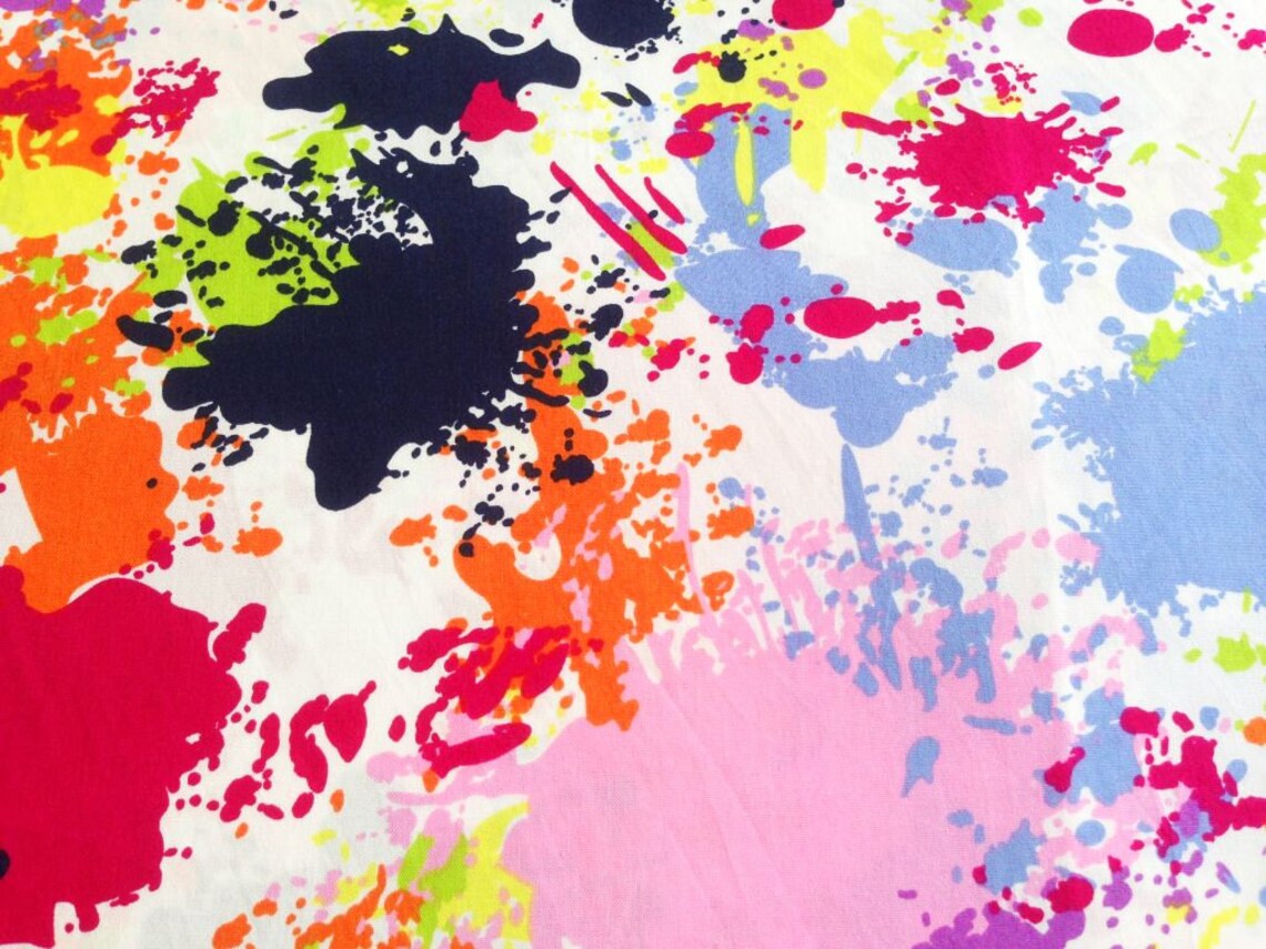 Art Fabric Street Art Graffiti Cotton Fabric Pink Purple Etsy