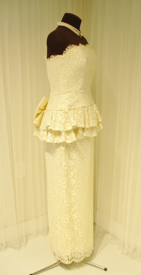 Vintage Original  Lillie Rubin Lace Wiggle/Column… - image 3