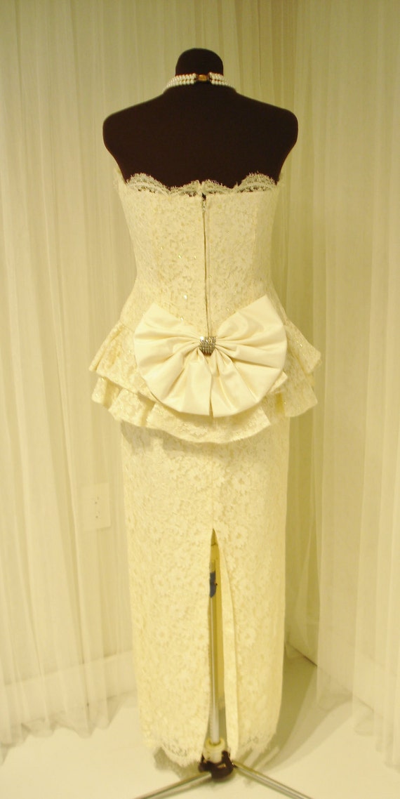 Vintage Original  Lillie Rubin Lace Wiggle/Column… - image 5