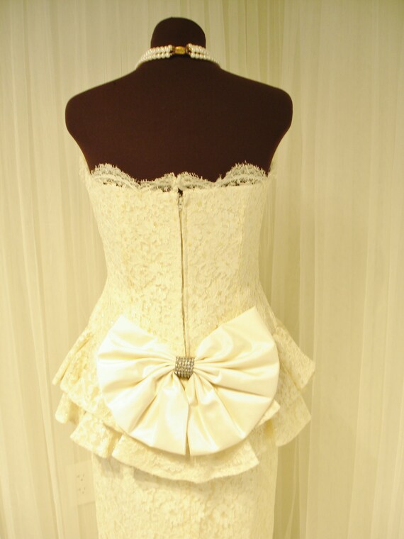 Vintage Original  Lillie Rubin Lace Wiggle/Column… - image 4