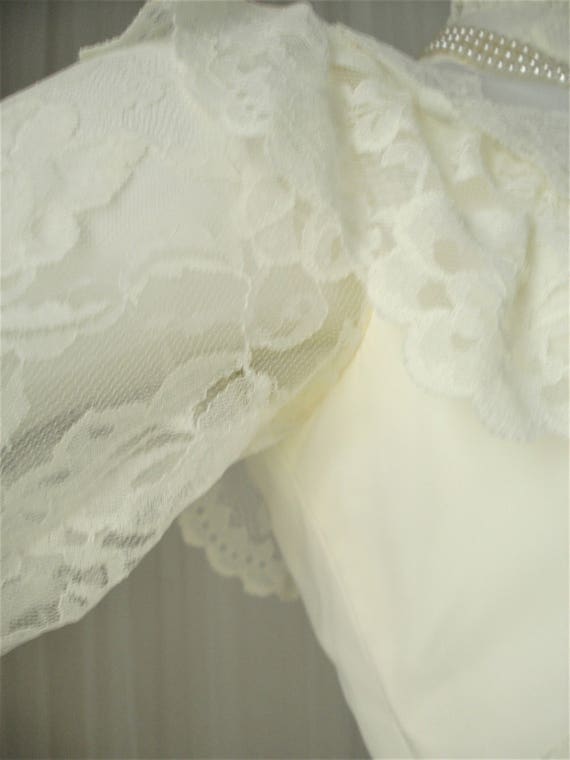 Vintage 70's Boho Prairie ILGWU Chantilly Lace an… - image 10