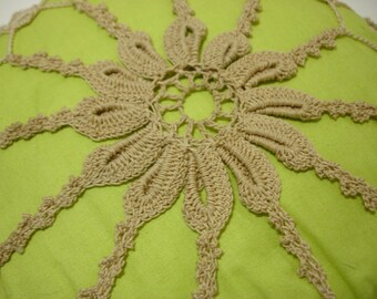 Antique Early 1900's Crochet Practice Pillow