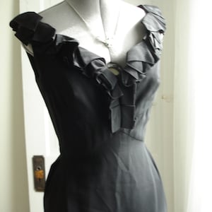 Vintage Figurine from SAKS FIFTH AVENUE Figure Flaunting Little Black Dress 36&quot; Bust